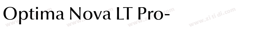 Optima Nova LT Pro字体转换